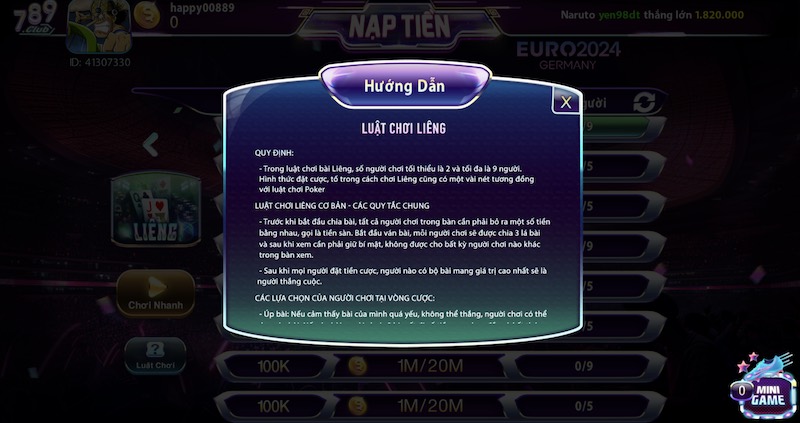 Game đánh bài rút tiền atm tại 789club cho anh em cược thủ 4 Bài Liêng đỉnh cao